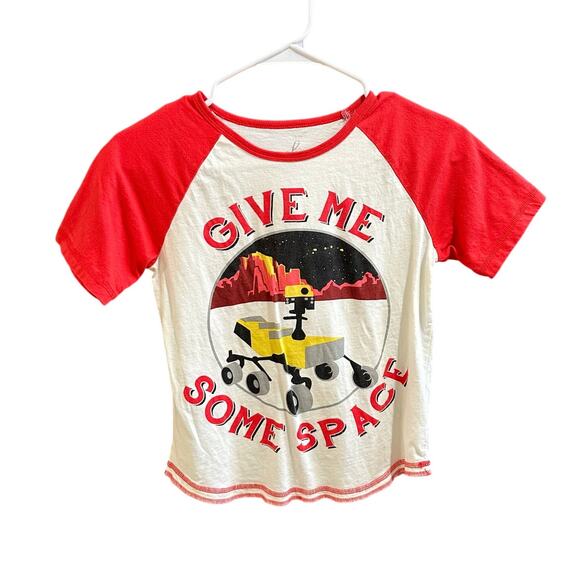 Peek... 'Mars Rover' Raglan Tee, VGUC, Sz M (8) (8C) - Picture 1 of 5